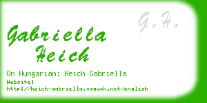 gabriella heich business card